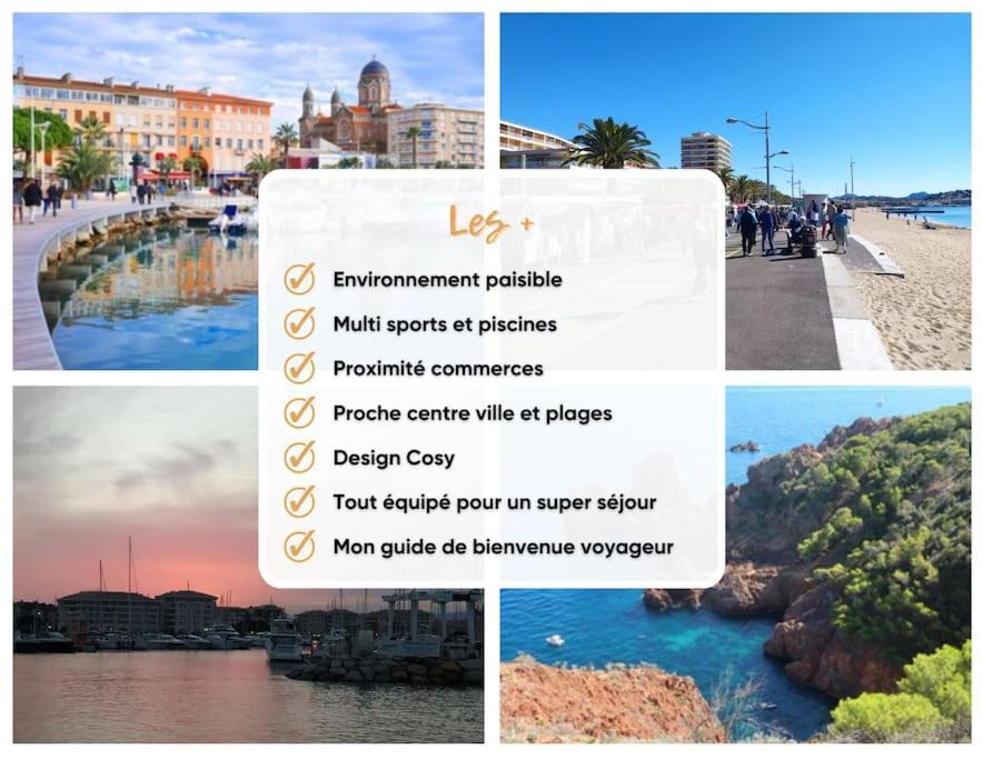 Ideal Saint Raphael Piscine Clim Parking Apartment ภายนอก รูปภาพ